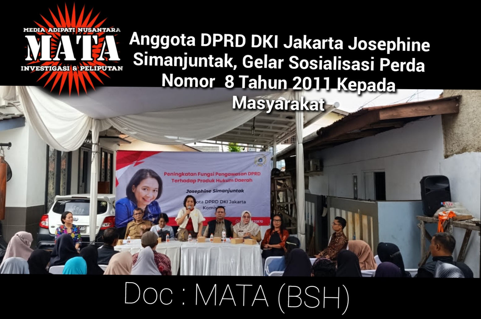 Anggota DPRD DKI Jakarta Josephine Simanjuntak, Gelar Sosialisasi Perda Nomor  8 Tahun 2011 Kepada Masyarakat