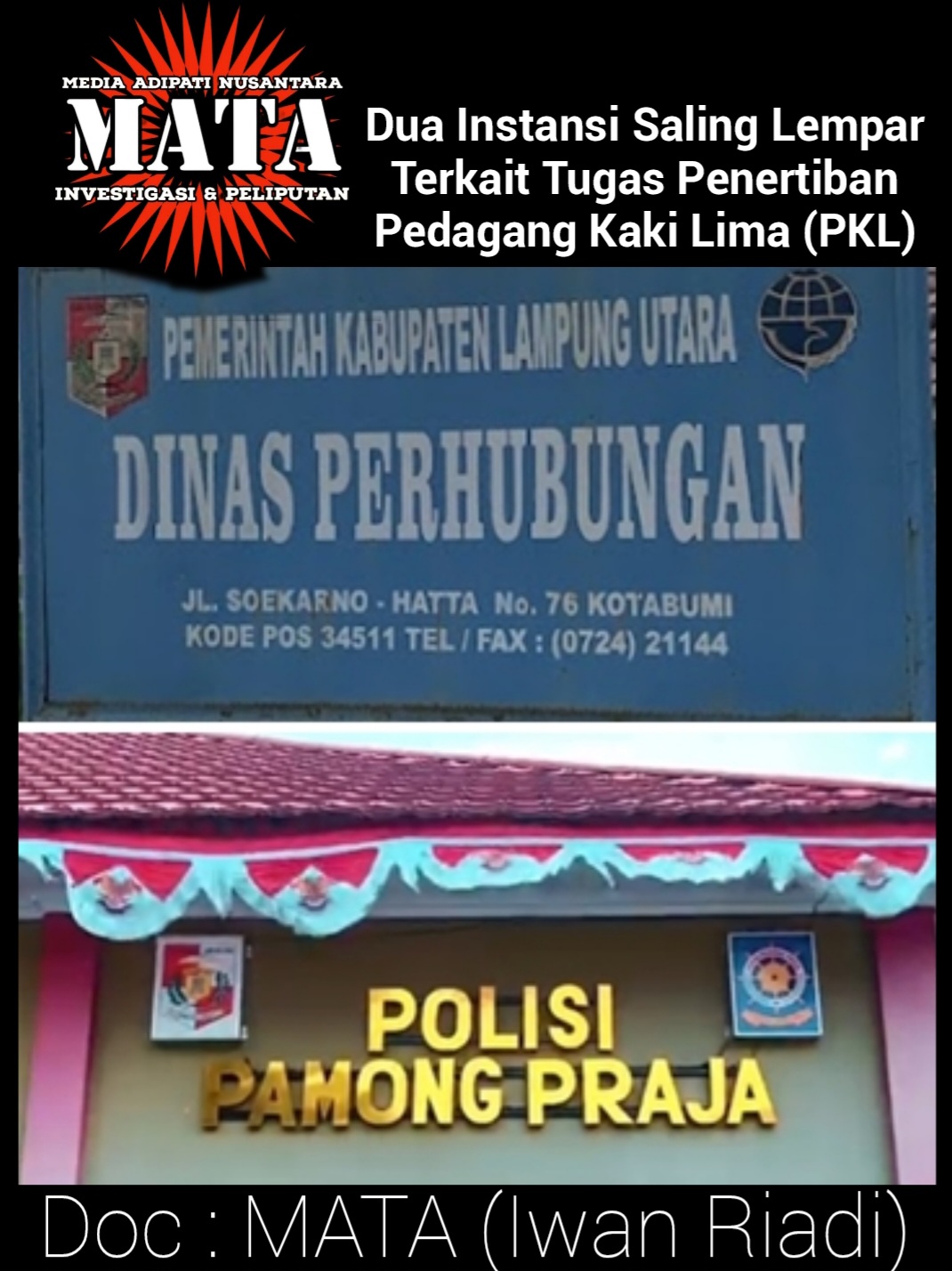 Dua Instansi Saling Lempar Terkait Tugas Penertiban Pedagang Kaki Lima (PKL)