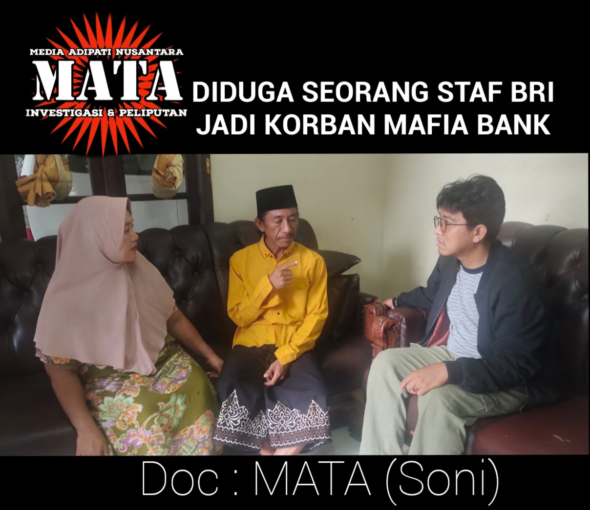 DIDUGA SEORANG STAF BRI JADI KORBAN MAFIA BANK