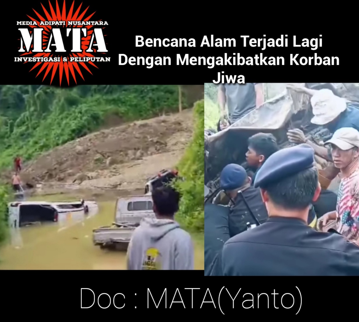 Bencana Alam Terjadi Lagi Dengan Mengakibatkan Korban Jiwa