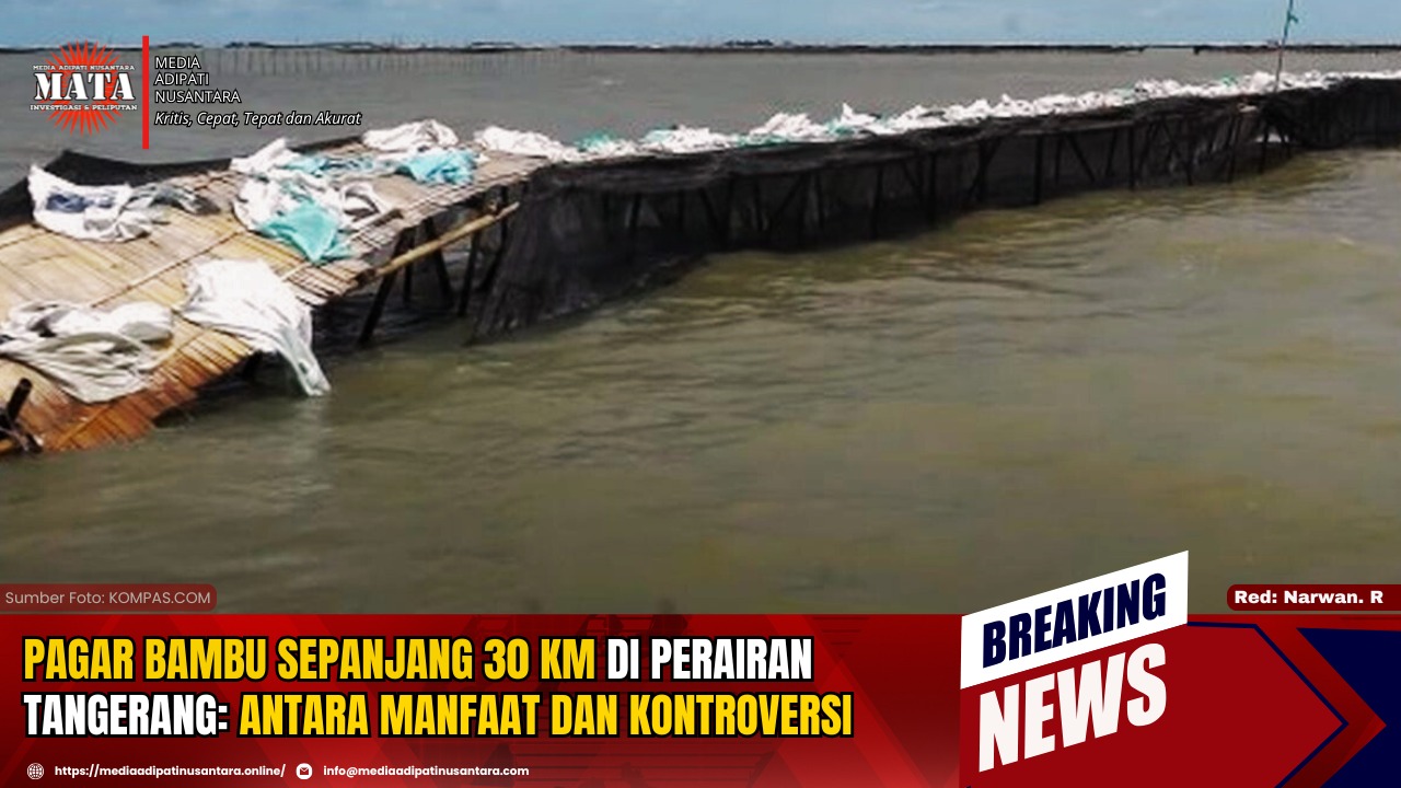 Pagar Bambu Sepanjang 30 KM di Perairan Tangerang: Antara Manfaat dan Kontroversi