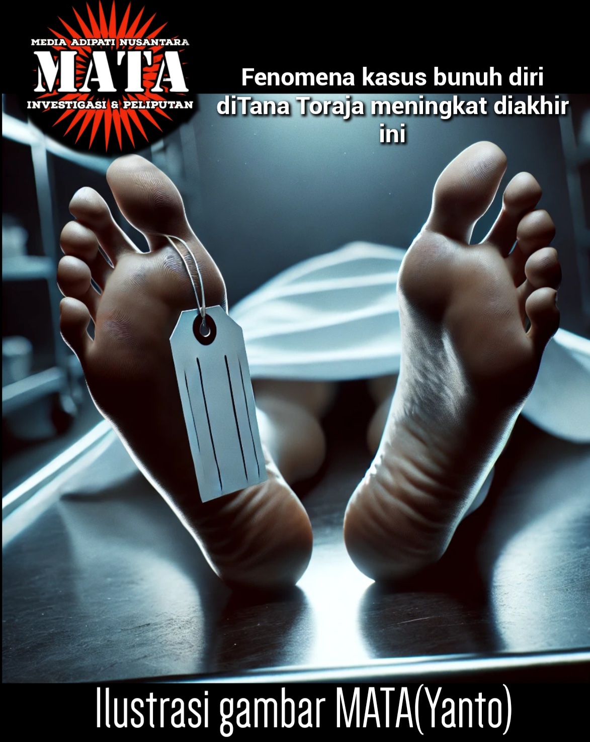 Fenomena kasus bunuh diri diTana Toraja meningkat diakhir ini