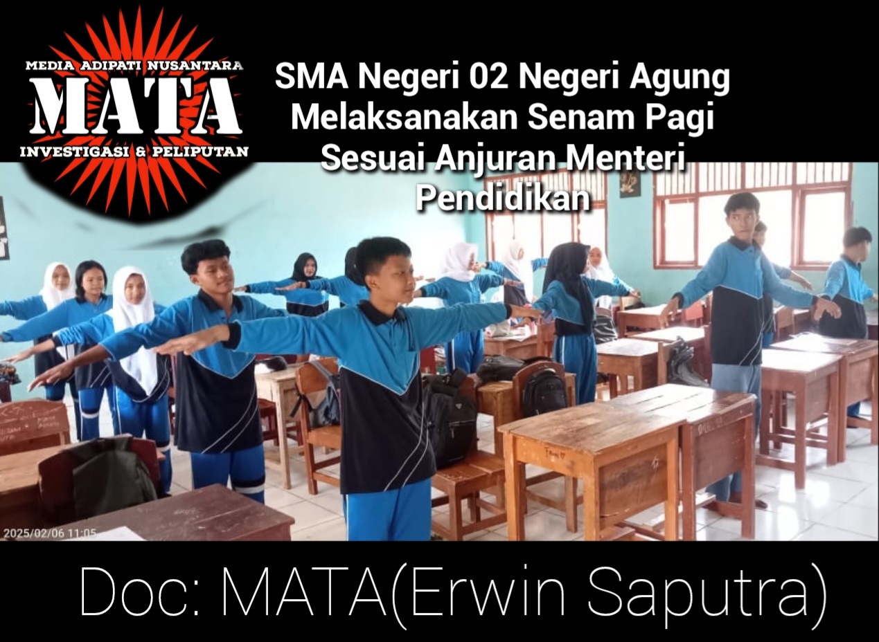 SMA Negeri 02 Negeri Agung Melaksanakan Senam Pagi Sesuai Anjuran Menteri Pendidikan