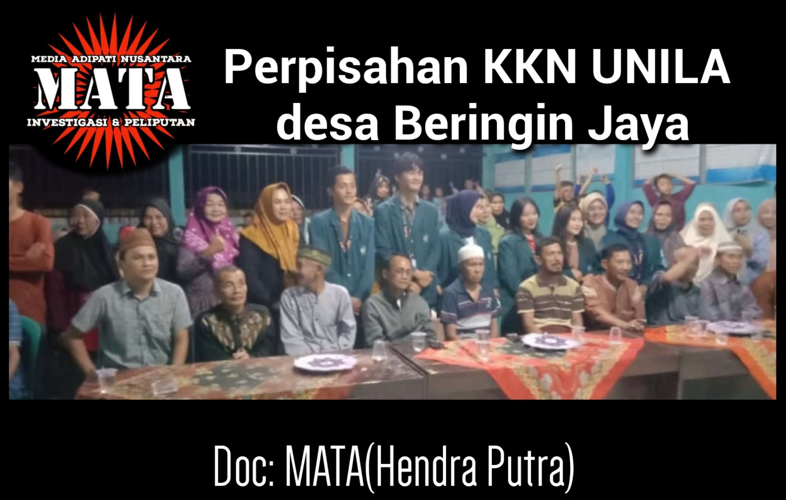 Perpisahan KKN UNILA desa Beringin Jaya