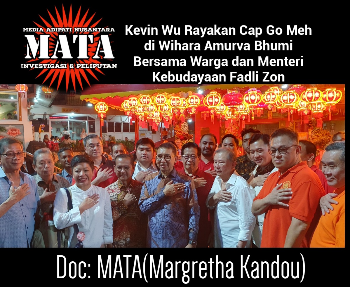 Kevin Wu Rayakan Cap Go Meh di Wihara Amurva Bhumi Bersama Warga dan Menteri Kebudayaan Fadli Zon