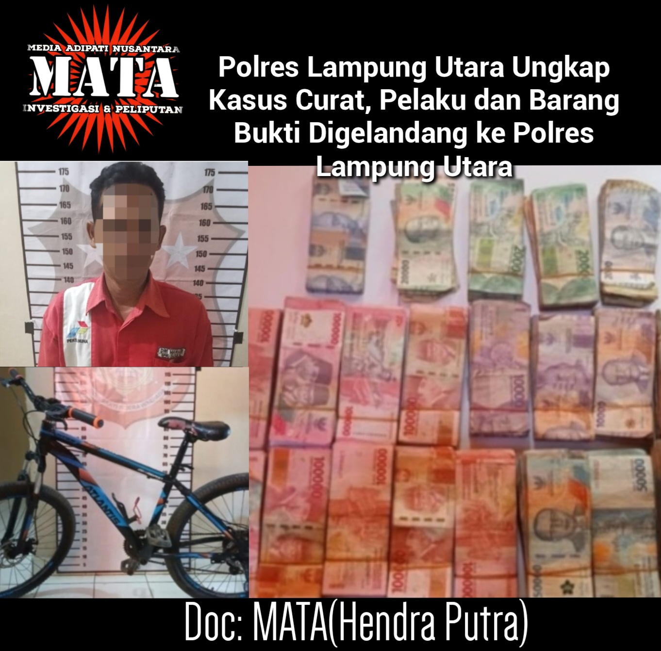 Polres Lampung Utara Ungkap Kasus Curat, Pelaku dan Barang Bukti Digelandang ke Polres Lampung Utara
