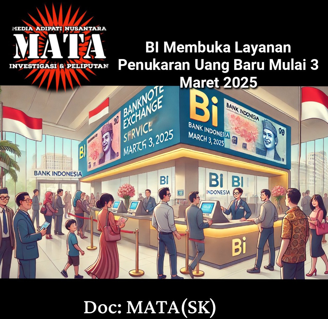 BI Membuka Layanan Penukaran Uang Baru Mulai 3 Maret 2025