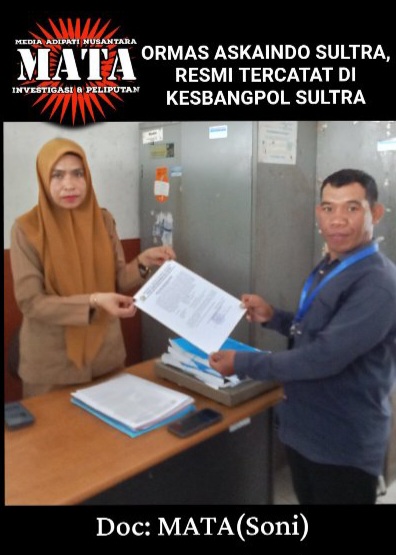 ORMAS ASKAINDO SULTRA, RESMI TERCATAT DI KESBANGPOL SULTRA