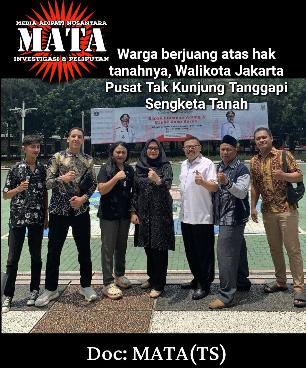 Warga berjuang atas hak tanahnya, Walikota Jakarta Pusat Tak Kunjung Tanggapi Sengketa Tanah