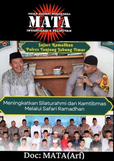 Mempererat tali silaturahmi  dengan tokoh agama , Kapolres Tanjab Timur Safari Ramadan Pimpinan pondok Al -Autsar  sambut baik beserta masyarakat