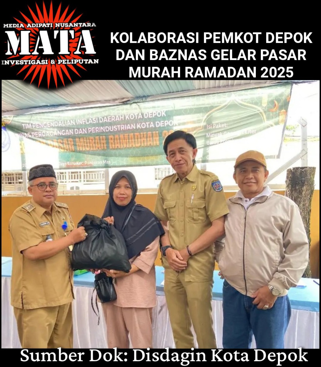 KOLABORASI PEMKOT DEPOK DAN BAZNAS GELAR PASAR MURAH RAMADAN 2025