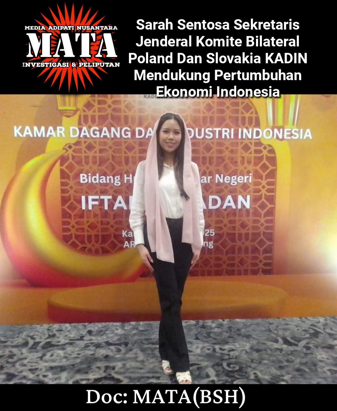 Sarah Sentosa Sekretaris Jenderal Komite Bilateral Poland Dan Slovakia KADIN Mendukung Pertumbuhan Ekonomi Indonesia