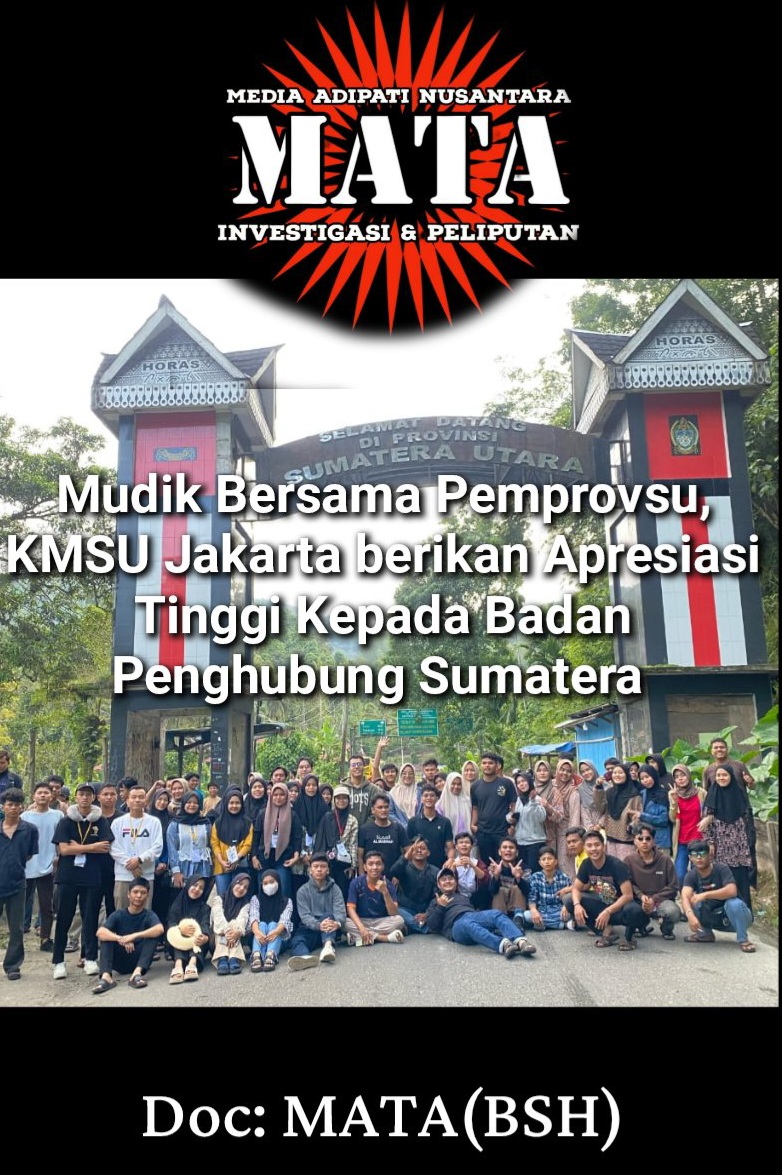 Mudik Bersama Pemprovsu, KMSU Jakarta berikan Apresiasi Tinggi Kepada Badan Penghubung Sumatera