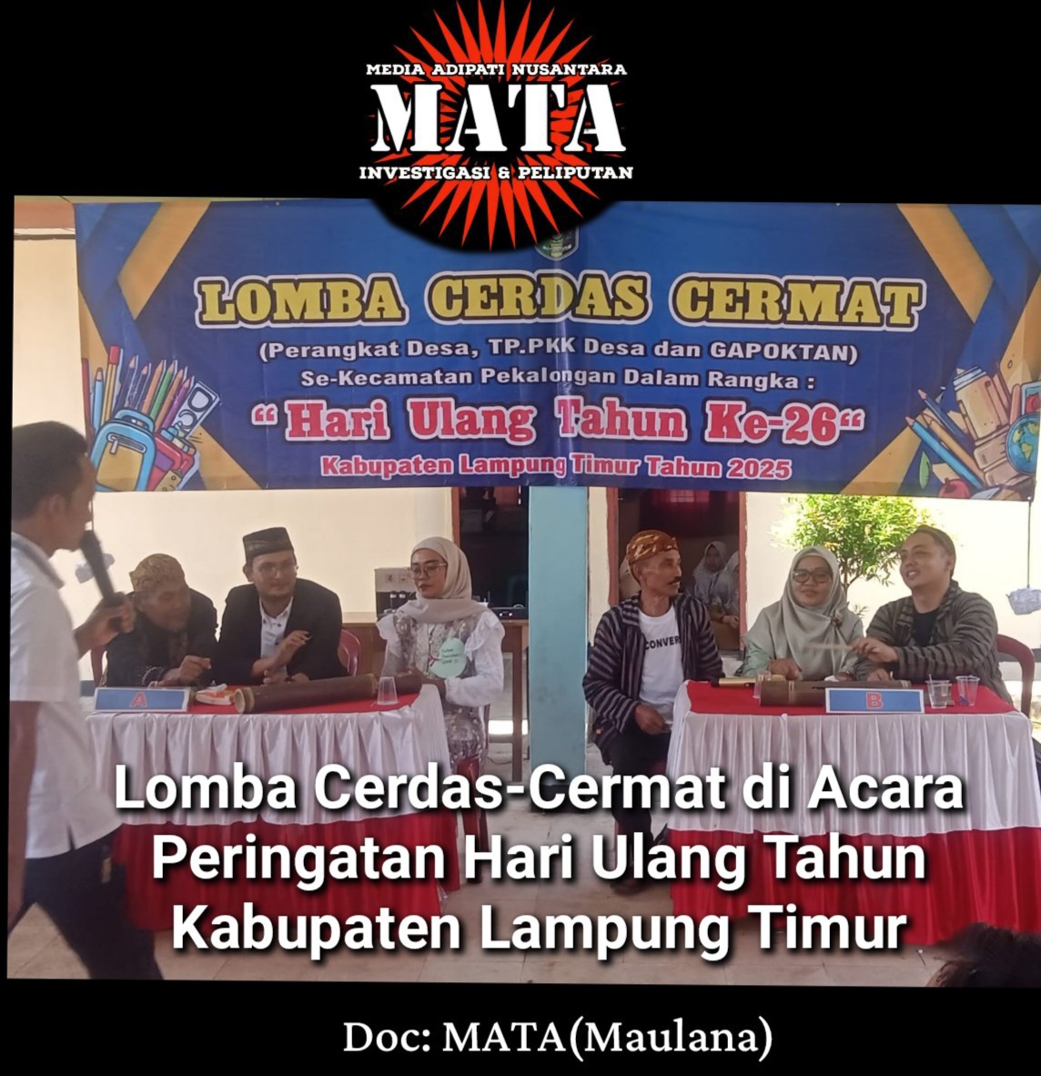 Lomba Cerdas-Cermat di Acara Peringatan Hari Ulang Tahun Kabupaten Lampung Timur