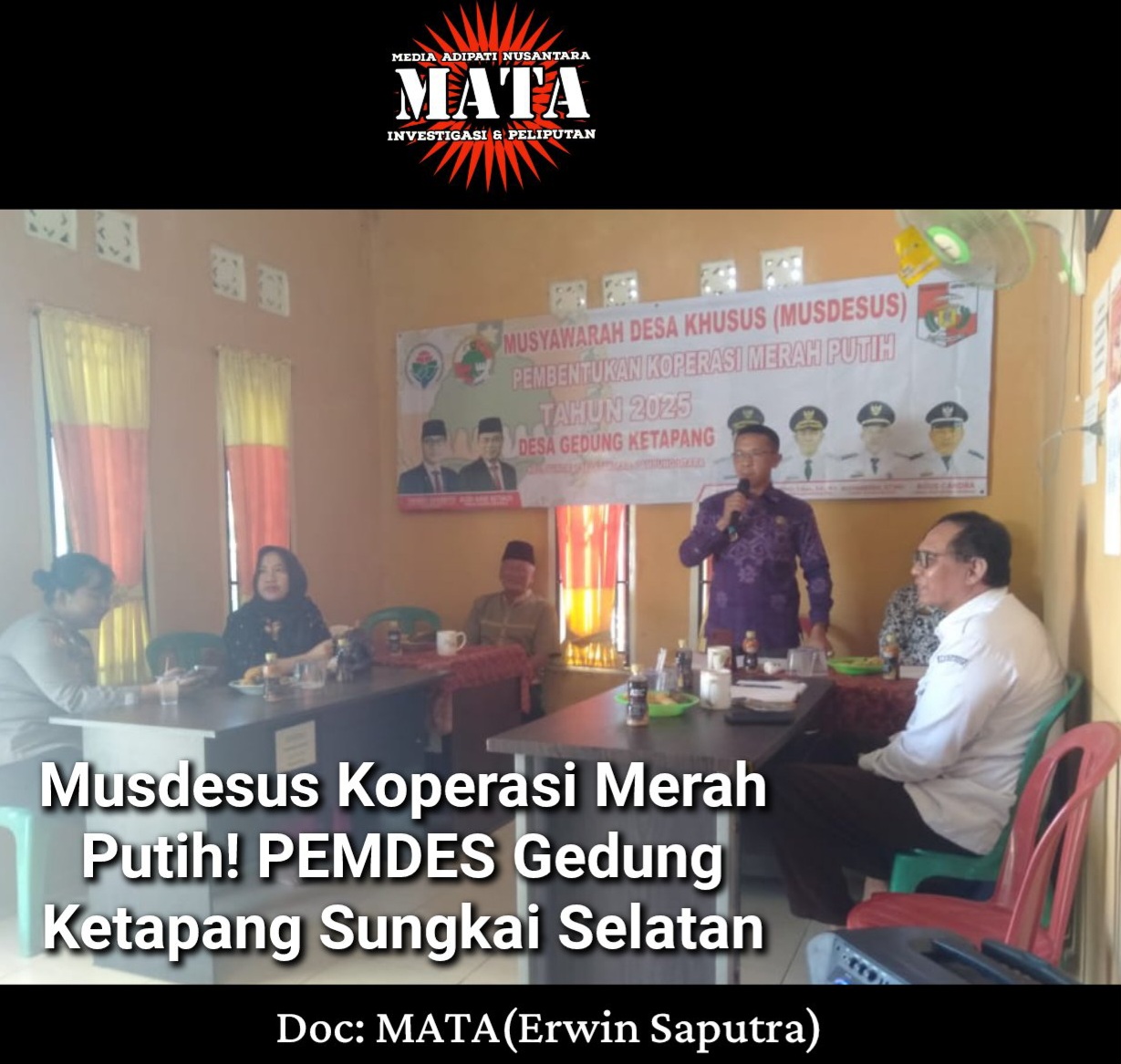Musdesus Koperasi Merah Putih! PEMDES Gedung Ketapang Sungkai Selatan