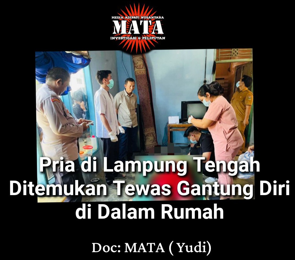 Pria di Lampung Tengah Ditemukan Tewas Gantung Diri di Dalam Rumah