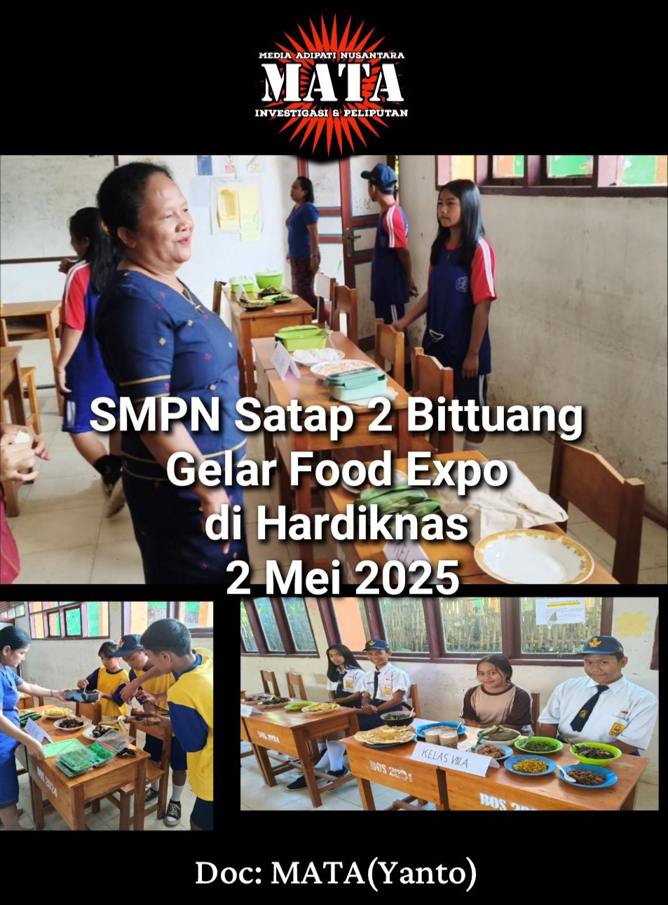SMPN Satap 2 Bittuang Gelar Food Expo di Hardiknas 2 Mei 2025