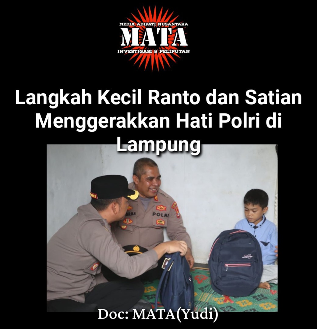 Langkah Kecil Ranto dan Satian Menggerakkan Hati Polri di Lampung