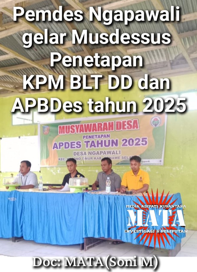 Pemdes Ngapawali gelar Musdessus Penetapan KPM BLT DD dan APBDes tahun 2025