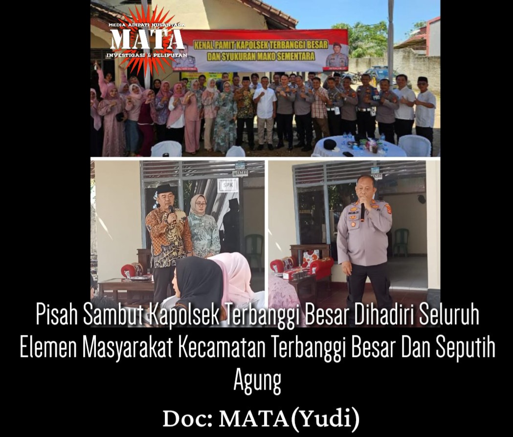 Pisah Sambut Kapolsek Terbanggi Besar Dihadiri Seluruh Elemen Masyarakat Kecamatan Terbanggi Besar Dan Seputih Agung