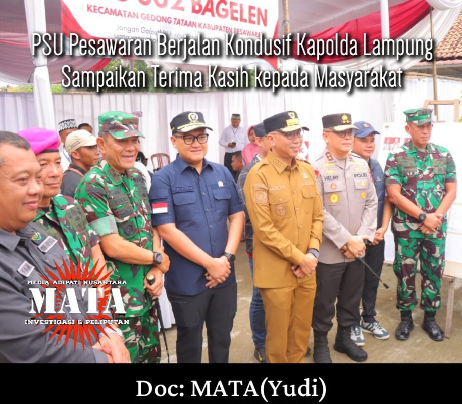 PSU Pesawaran Berjalan Kondusif Kapolda Lampung Sampaikan Terima Kasih kepada Masyarakat