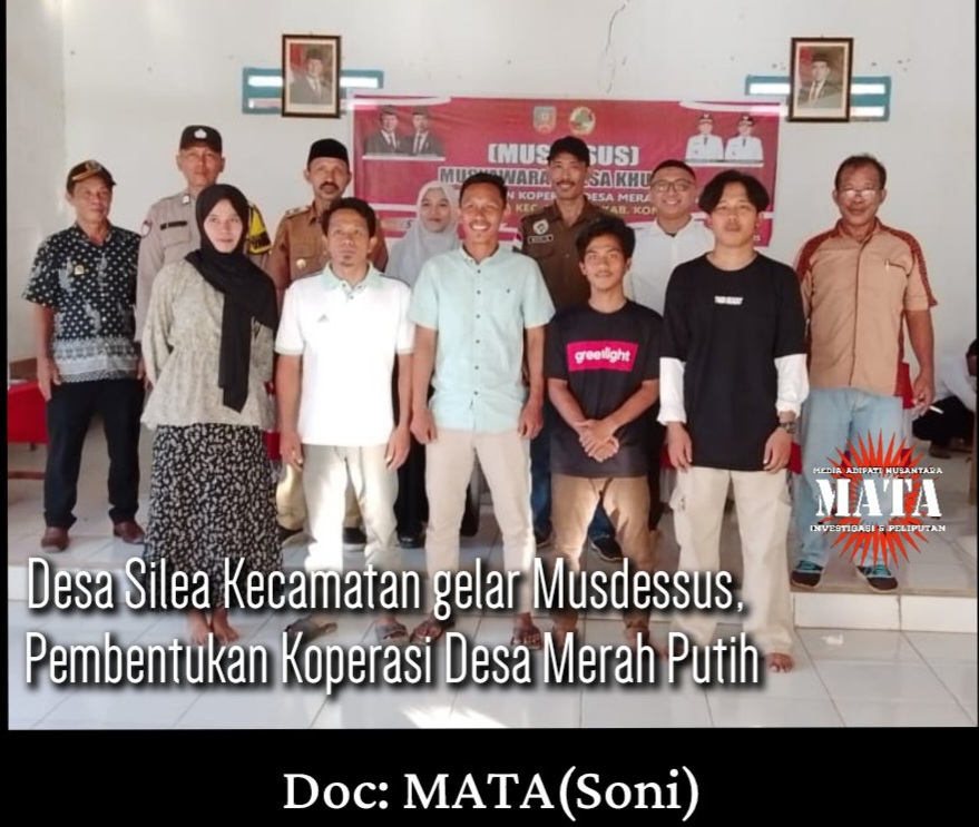 Desa Silea Kecamatan gelar Musdessus, Pembentukan Koperasi Desa Merah Putih