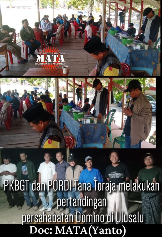 PKBGT dan PORDI Tana Toraja melakukan pertandingan persahabatan Domino di Ulusalu