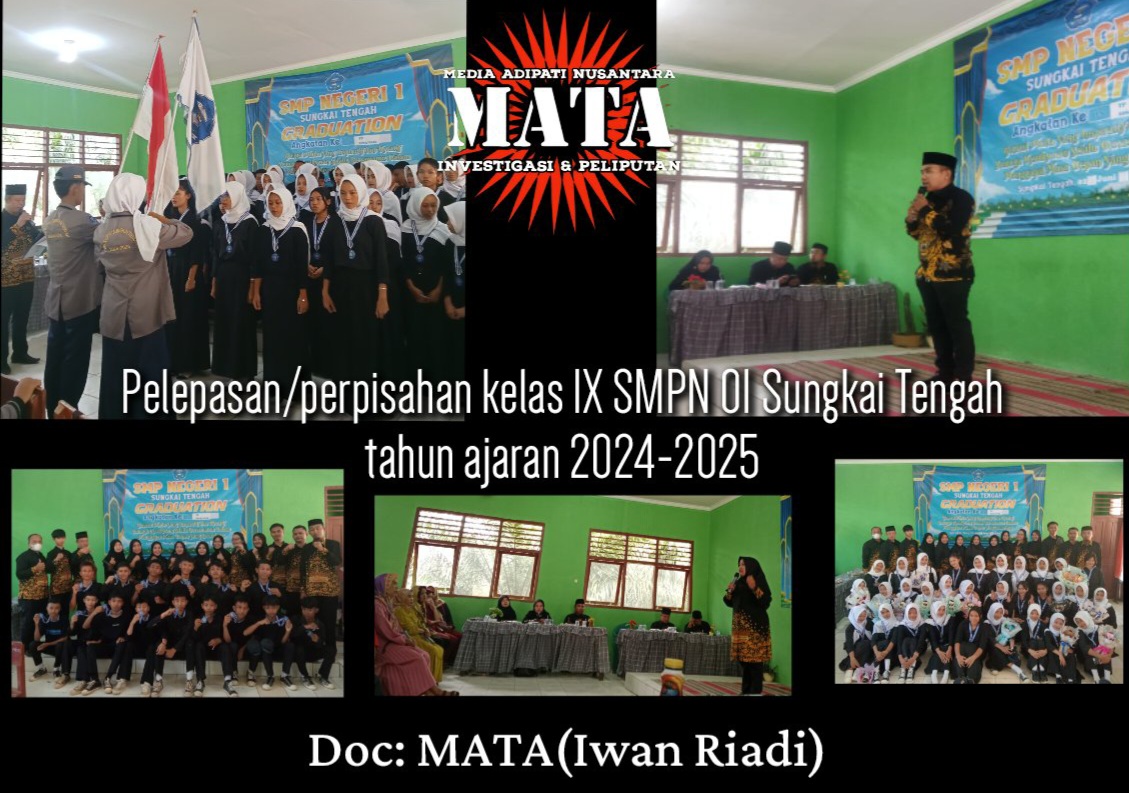 Pelepasan/perpisahan kelas IX SMPN 01 Sungkai Tengah tahun ajaran 2024-2025