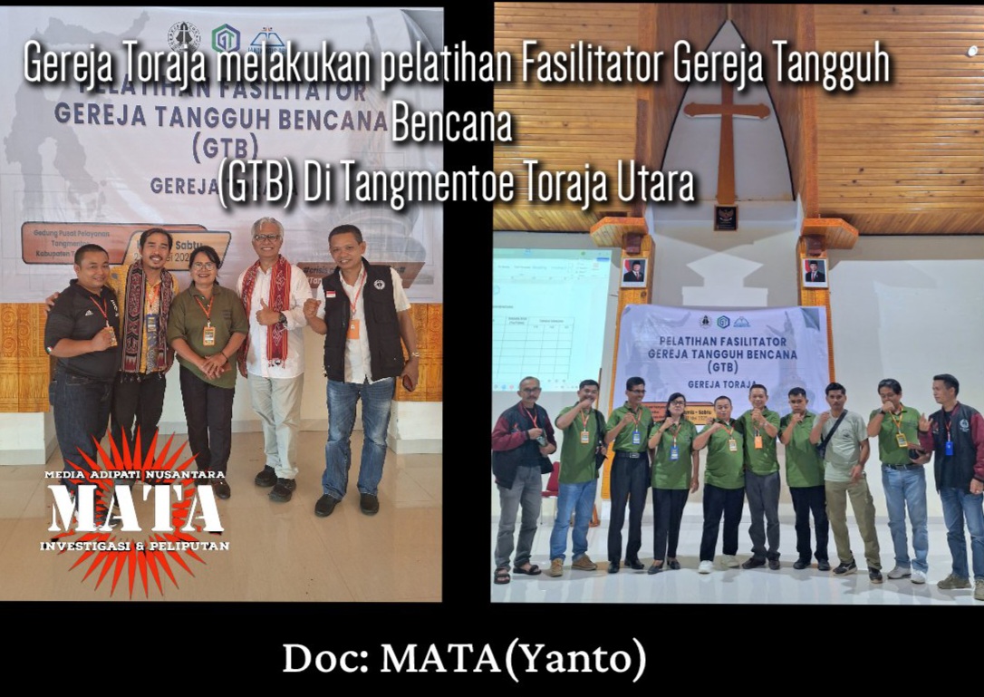 Gereja Toraja melakukan pelatihan Fasilitator Gereja Tanggu Bencana  (GTB) Di Tangmentoe Toraja Utara