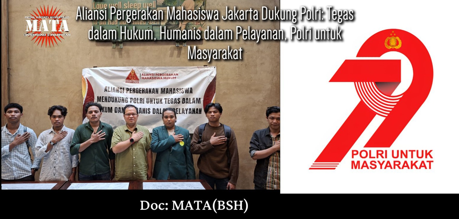 Aliansi Pergerakan Mahasiswa Jakarta Dukung Polri: Tegas dalam Hukum, Humanis dalam Pelayanan, Polri untuk Masyarakat