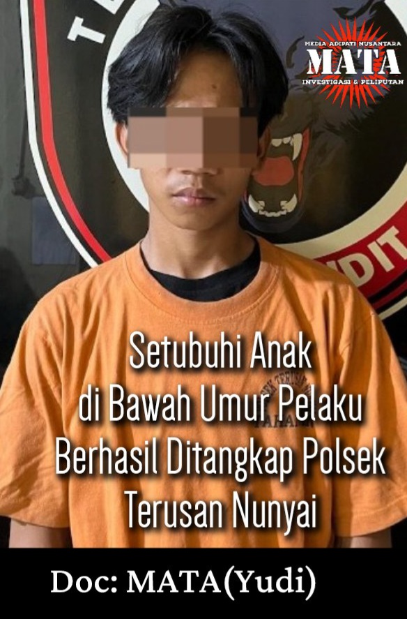 Setubuhi Anak di Bawah Umur Pelaku Berhasil Ditangkap Polsek Terusan Nunyai