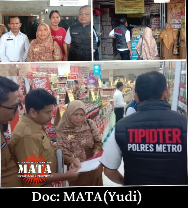 Tim Gabungan Lintas Instansi Pemerintah Kota Metro Lakukan Sidak Ke Sejumlah Kios Penjual Minuman Keras