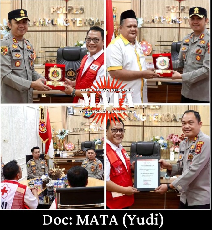 Kapolres Lampung Tengah Gelar Audiensi Bersama Ketua Baznas dan PMI