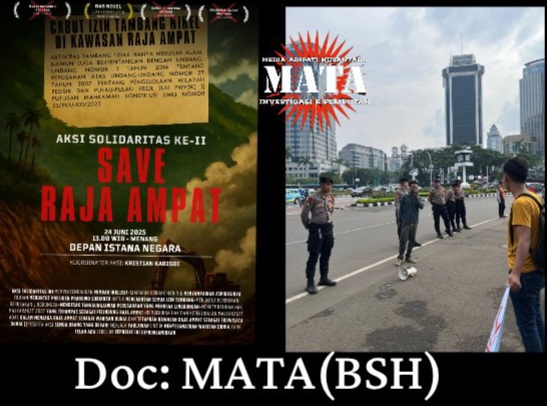 Desakan tutup seluruh tambang nikel dikawasan Raja Ampat, aksi solidaritas mendesak pemerintah tegas