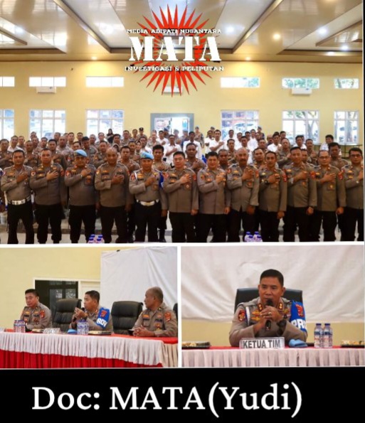 Bid Propam Polda Lampung Laksanakan Gaktibplin dan Mitigasi di Polres Lampung Tengah