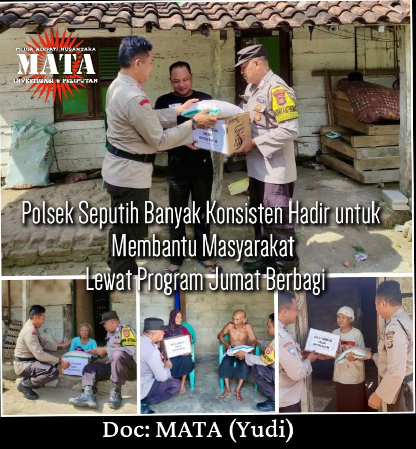 Polsek Seputih Banyak Konsisten Hadir untuk Membantu Masyarakat Lewat Program Jumat Berbagi