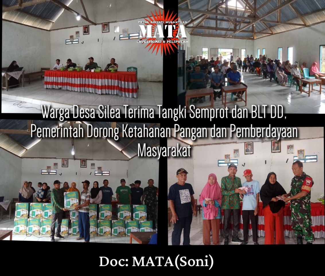 Warga Desa Silea Terima Tangki Semprot dan BLT DD, Pemerintah Dorong Ketahanan Pangan dan Pemberdayaan Masyarakat