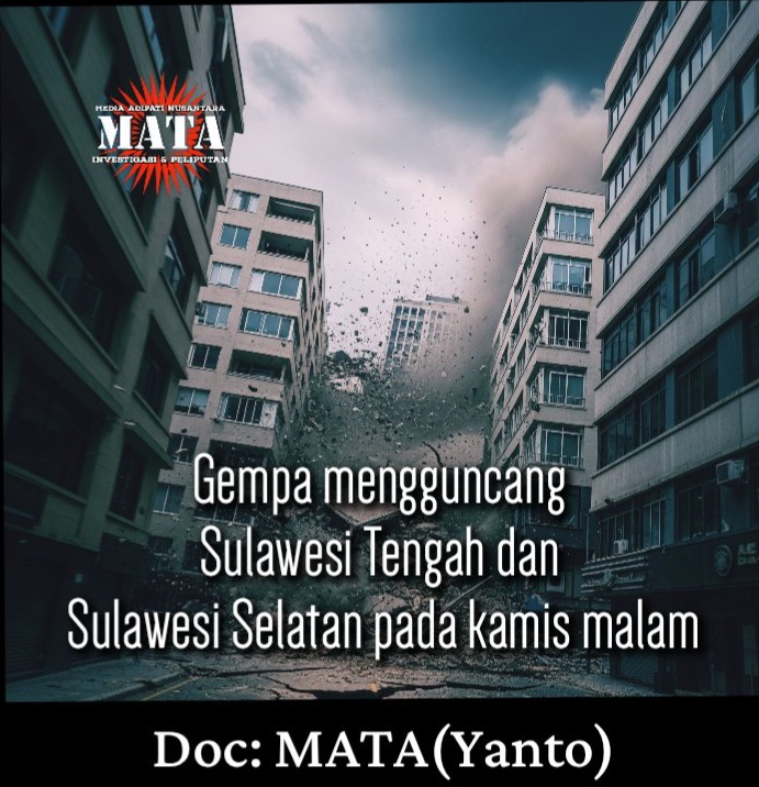 Gempa mengguncang Sulawesi Tengah dan Sulawesi Selatan pada kamis malam