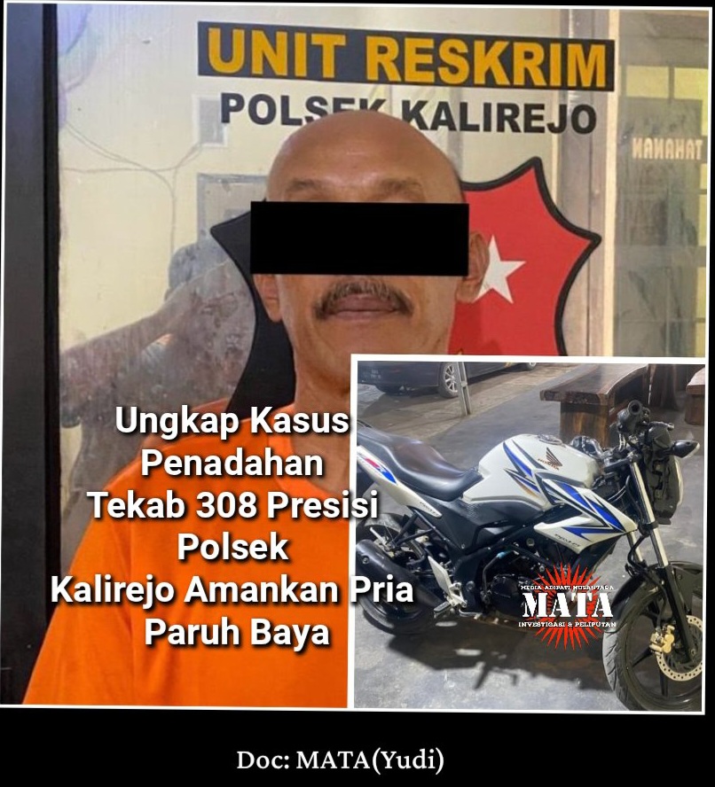 Ungkap Kasus Penadahan Tekab 308 Presisi Polsek Kalirejo Amankan Pria Paruh Baya
