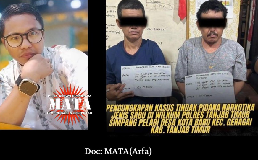 SEKJEN RLH: Ada Kejanggalan dalam Penanganan Kasus Narkoba di Polres Tanjab Timur, Kapolres Akan Kita Laporkan ke Mabes Polri.