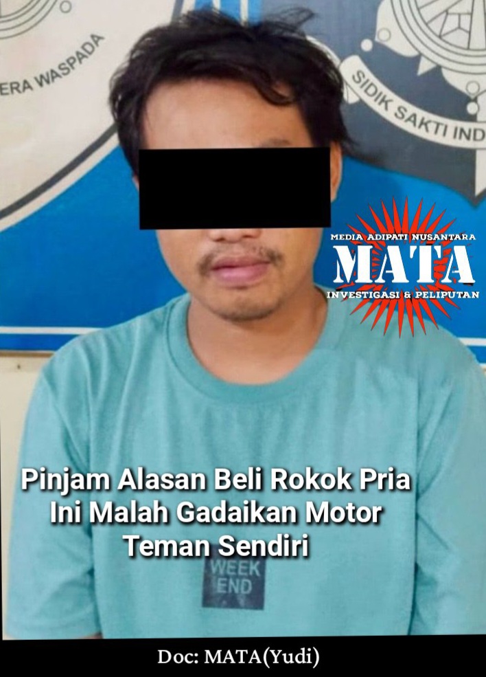 Pinjam Alasan Beli Rokok Pria Ini Malah Gadaikan Motor Teman Sendiri