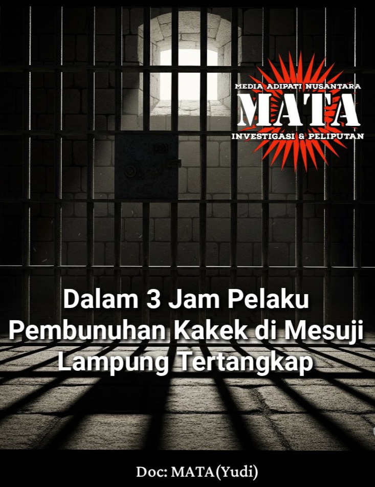 Dalam 3 Jam Pelaku Pembunuhan Kakek di Mesuji Lampung Tertangkap