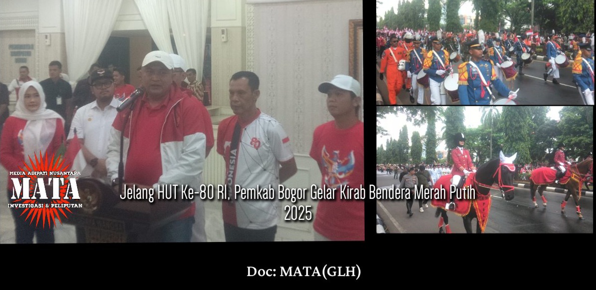 Jelang HUT Ke-80 RI, Pemkab Bogor Gelar Kirab Bendera Merah Putih 2025