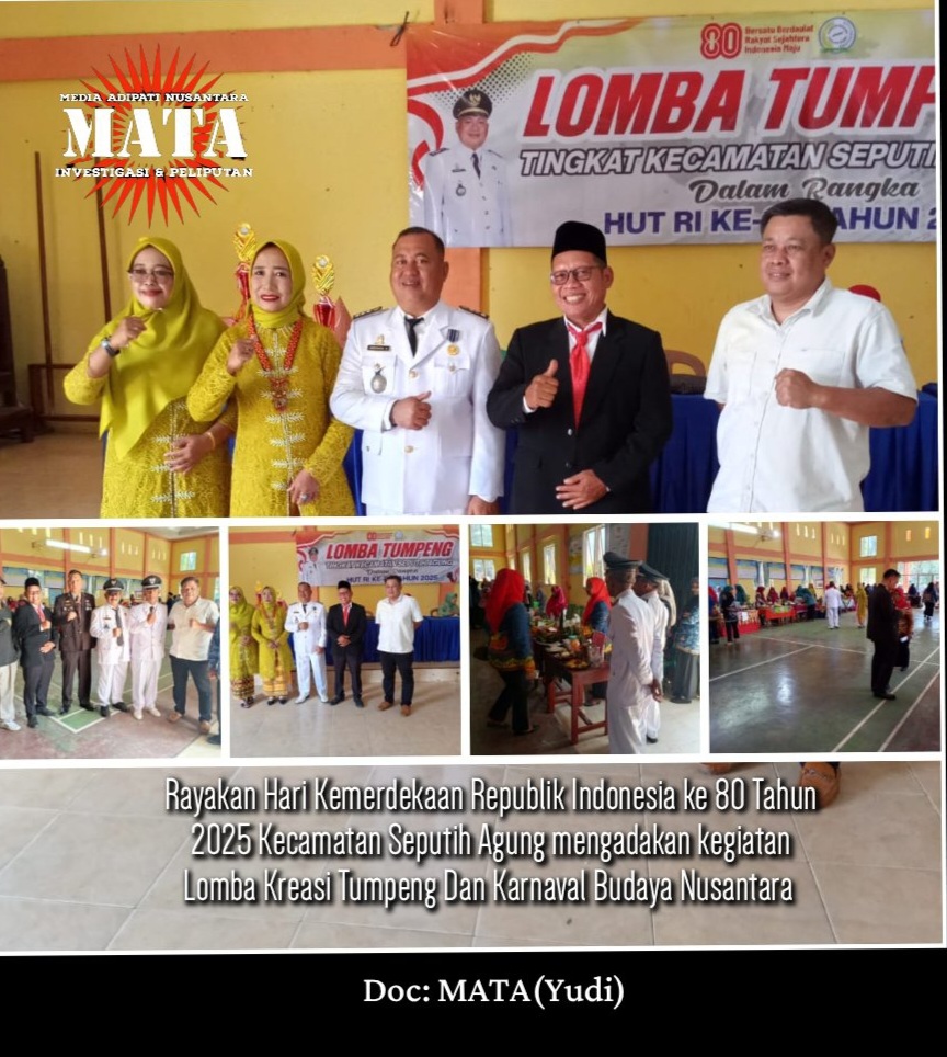 Rayakan Hari Kemerdekaan Republik Indonesia ke 80 Tahun 2025 Kecamatan Seputih Agung mengadakan kegiatan Lomba Kreasi Tumpeng Dan Karnaval Budaya Nusantara