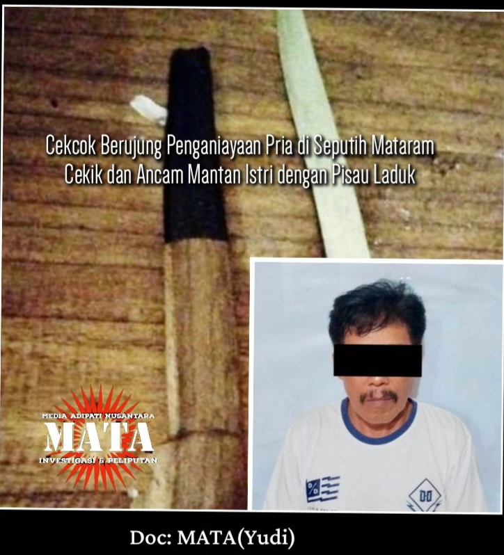 Cekcok Berujung Penganiayaan Pria di Seputih Mataram Cekik dan Ancam Mantan Istri dengan Pisau Laduk