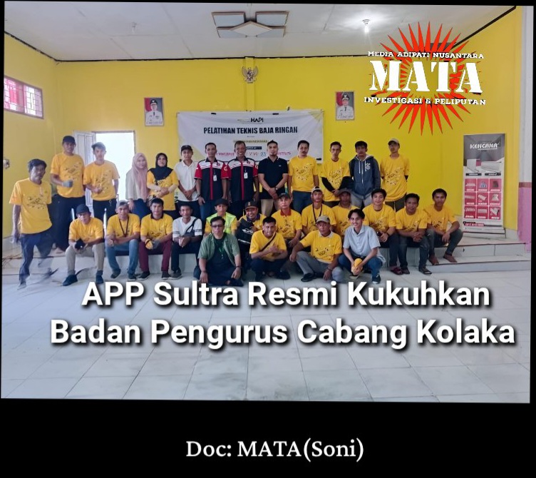 APP Sultra Resmi Kukuhkan Badan Pengurus Cabang Kolaka