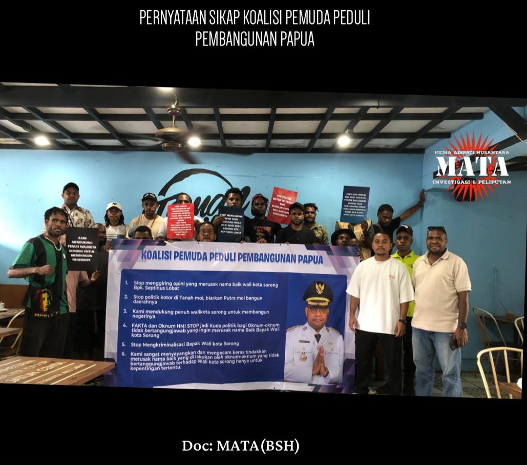 PERNYATAAN SIKAP KOALISI PEMUDA PEDULI PEMBANGUNAN PAPUA