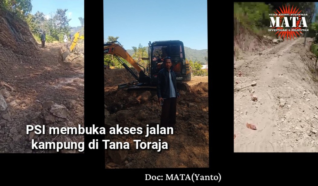 PSI membuka akses jalan kampung di Tana Toraja