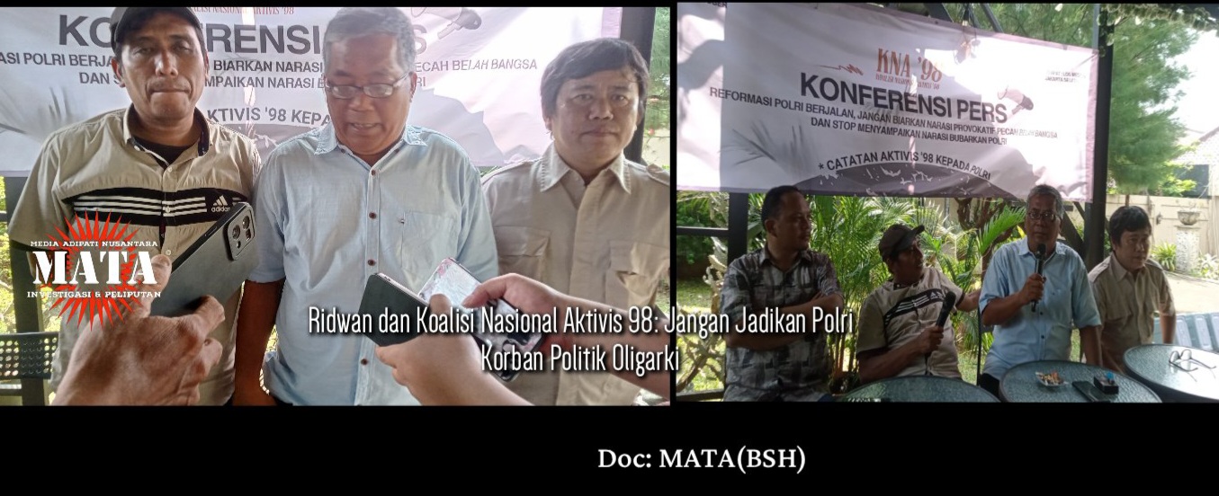 Ridwan dan Koalisi Nasional Aktivis 98: Jangan Jadikan Polri Korban Politik Oligarki