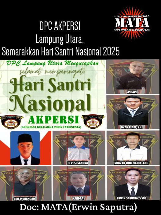 DPC AKPERSI Lampung Utara, Semarakkan Hari Santri Nasional 2025